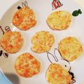 （・×・）♪'s cooksnap of when they made 離乳食後期から完了期に。エビと豆腐おやき.