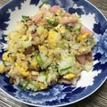 みりん調味料's cooksnap of when they made 魚肉ソーセージと卵のチャーハン.