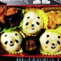 んーまっ's cooksnap of when they made ★パンダ簡単キャラ弁★肉まんやお握りで.