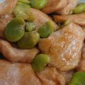 豆蔵うさぎ's cooksnap of when they made 鶏胸肉とそら豆のめんつゆ煮.