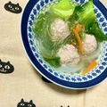 ふたごゆき's cooksnap of when they made 青梗菜と肉団子の＊＊春雨スープ.