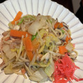 ♡♡紫♡♡'s cooksnap of when they made 餃子の王将風しょうゆ焼きそば.