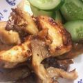 にゃんこりんご's cooksnap of when they made 雪国まいたけ極と鶏むね肉の照り焼き丼.