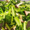 めんどいおかん's cooksnap of when they made ヘルシー♪小松菜としいたけのペペロン炒め.