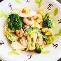 kinniko's cooksnap of when they made 海老とブロッコリーのサラダ.