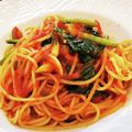 ダッフィーニーうに's cooksnap of when they made 定番のベーコンとほうれん草のトマトパスタ.