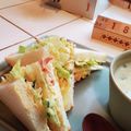 ダッフィーニーうに's cooksnap of when they made ベーコンと焼き卵のサンドイッチ.