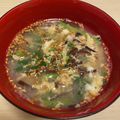 ピーナッツ子♪'s cooksnap of when they made 簡単・すぐ完成♪キクラゲと春菊の卵スープ.
