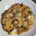 ameうめ's cooksnap of when they made 豆腐の納豆キムチチーズ焼き.