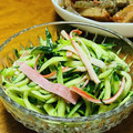 はっぴぃ☆モソモ's cooksnap of when they made 豆苗カニカマきゅうりのめんつゆマヨあえ.