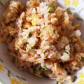 くむちん's cooksnap of when they made 簡単15分◎包丁いらず卵しらすチャーハン.