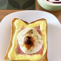 tamichi's cooksnap of when they made ズボラ飯☆簡単エッグトースト.