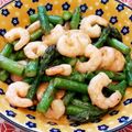 あーこ姐's cooksnap of when they made 冷凍エビとアスパラのニンニクバター炒め.