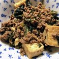 pora's cooksnap of when they made ひき肉と厚揚げの甘辛煮.