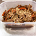 ミアンミアン's cooksnap of when they made 豚肉とさつま揚げ入りきんぴらごぼう.