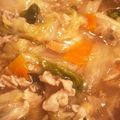 ひなまなここのはは's cooksnap of when they made 豚こまと白菜の中華あんかけ丼.
