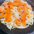いたくろ's cooksnap of when they made 玉ねぎと人参のパスタ.