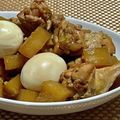 ふんにゃん's cooksnap of when they made 居酒屋風♡鶏肉と大根の甘辛煮.