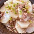 ☆★まりも☆★'s cooksnap of when they made カブと豚ひき肉の煮物.