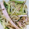 yknobi's cooksnap of when they made もやしとキュウリとハムのナムル風.