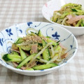umemodoki's cooksnap of when they made 簡単❗もやしハムきゅうりのゴマぽん酢合え.