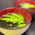 ☆GSSQHY☆'s cooksnap of when they made 和洋中どれでも♪絹さやとわかめのスープ.