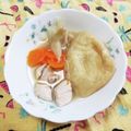 ﾁｲﾁｬﾝﾏﾏ's cooksnap of when they made オッサンのリメイク餅巾着コンソメスープ.