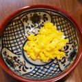 麻's cooksnap of when they made ●離乳食 後期●万能♡レンジde炒り卵.