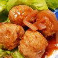 あっきー5296's cooksnap of when they made 揚げないミートボールのケチャップソース.