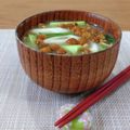 Yukiまむ's cooksnap of when they made 和食に＊なめこと小松菜と長ネギのお味噌汁.
