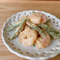 まこさんど's cooksnap of when they made 簡単！海老といんげんのごまマヨサラダ.