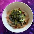 ankotetu's cooksnap of when they made 塩もみ胡瓜の猫飯（ねこまんま）.