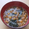 きらり流れ星's cooksnap of when they made 寒い日のごちそう♪株なめこワカメの味噌汁.