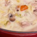 えりにゃん☆★☆★'s cooksnap of when they made ルクルーゼで水なし！白菜クリームシチュー.