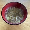 ボブナナ's cooksnap of when they made もずくとねぎのお味噌汁.