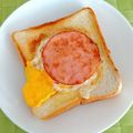 ♡ともりん's cooksnap of when they made がっつり朝食！俺の満腹クロックムッシュだ.