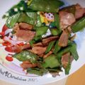 たんやまさん's cooksnap of when they made 絹さやとベーコンの炒め物.