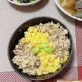 ぽむぽむ★☆'s cooksnap of when they made 豆腐そぼろ丼.