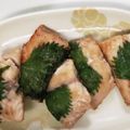 藍の色's cooksnap of when they made 大葉巻き塩サバ　お弁当におすすめ.