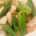 もんダック's cooksnap of when they made 簡単！オクラと玉ねぎの生姜炒め.