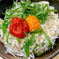 あい♪らんど's cooksnap of when they made ふっくら❤釜揚げしらす丼　うめ＋大葉のせ.