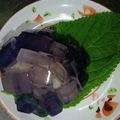 JUNKO526's cooksnap of when they made 梅雨の風情ある和菓子『紫陽花』.