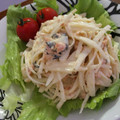 脩ﾏﾏ's cooksnap of when they made 鮭フレークと大根のサラダ.