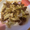 akasio10's cooksnap of when they made キャベツの牛肉炒め　お弁当に簡単.