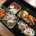 ケイコママ♪'s cooksnap of when they made 運動会の弁当キャラ弁しろくまポケット稲荷.