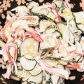 ナス系's cooksnap of when they made 簡単！カニカマときゅうりのサラダ.