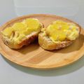 キンプリ's cooksnap of when they made プリンとレモンのトースト＊冷凍作り置き可.