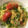 milsalud's cooksnap of when they made 豆苗とトマトのふわふわ卵炒め.