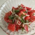ニコニコ笑顔's cooksnap of when they made 大葉でさっぱり中華風トマトサラダ.