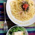 クックえだまめ☆'s cooksnap of when they made 生クリームなし！たらこのクリームパスタ♡.